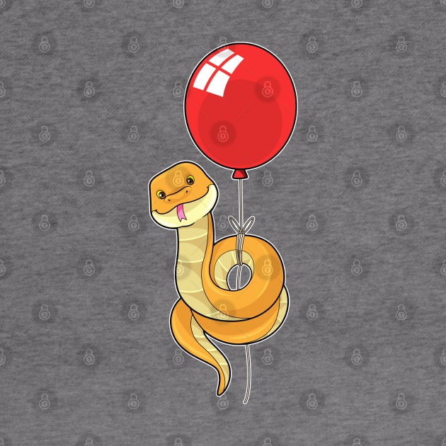 Snake with Balloon by Markus Schnabel